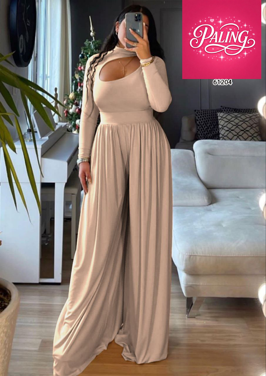 ست کراپ شلوار پیله دار SLIM کد : 61204