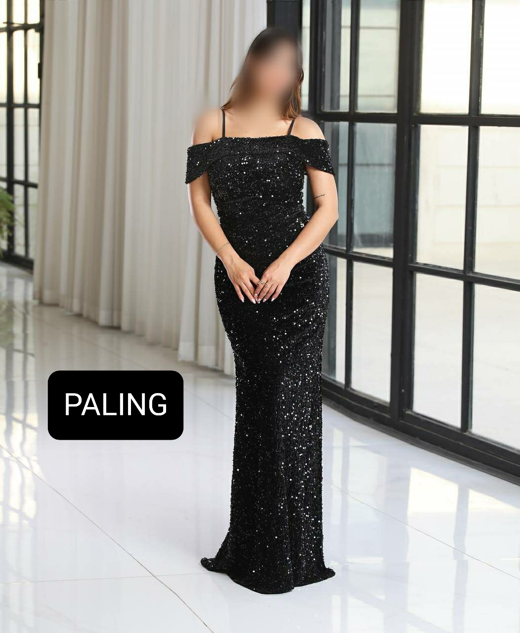 لباس مجلسی زنانه مشکی مدل الیسا