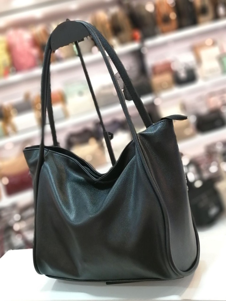 کیف زنانه تک مشکی نیمه لش کد D1_35