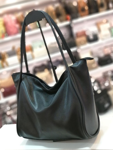 کیف زنانه تک مشکی نیمه لش کد D1_35