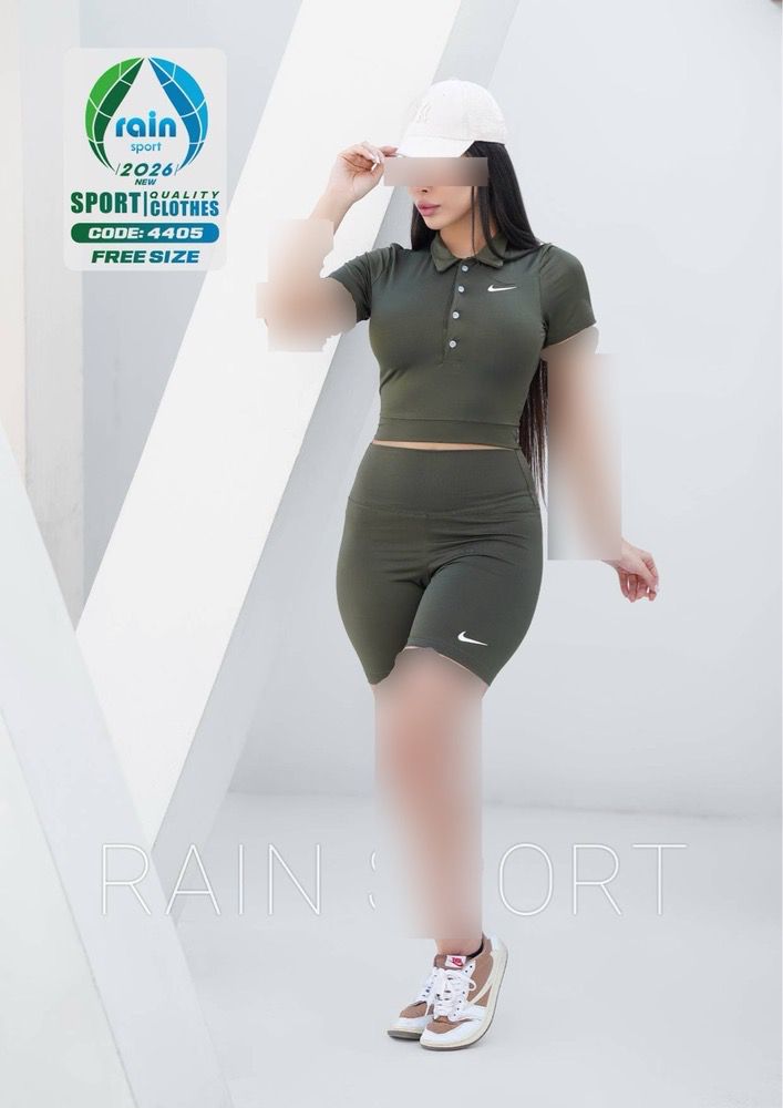 ست زنانه تیشرت شلوارک نایکی کد P1_4405