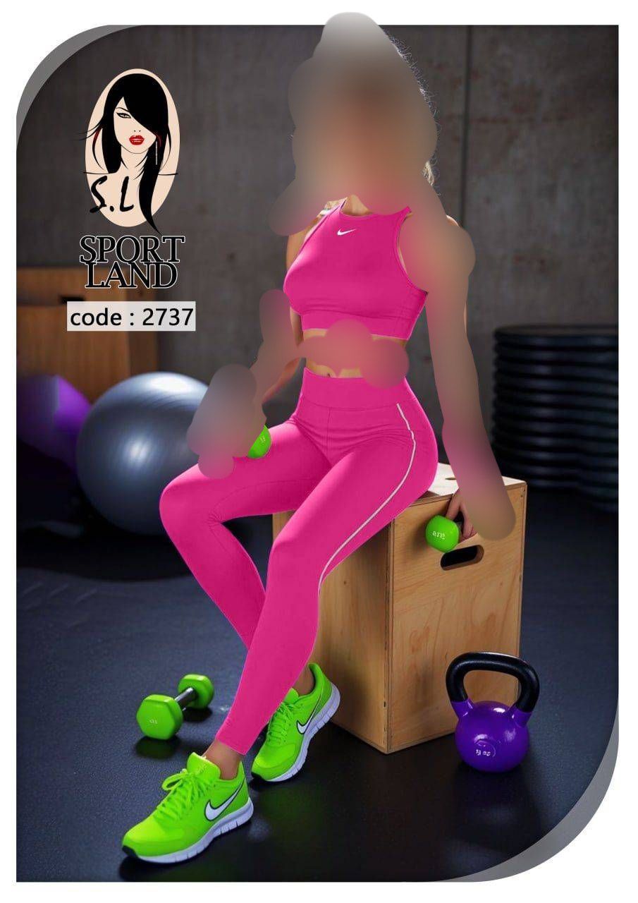 ست ورزشی زنانه کاپدار تاپ و شلوار کد P1_2773