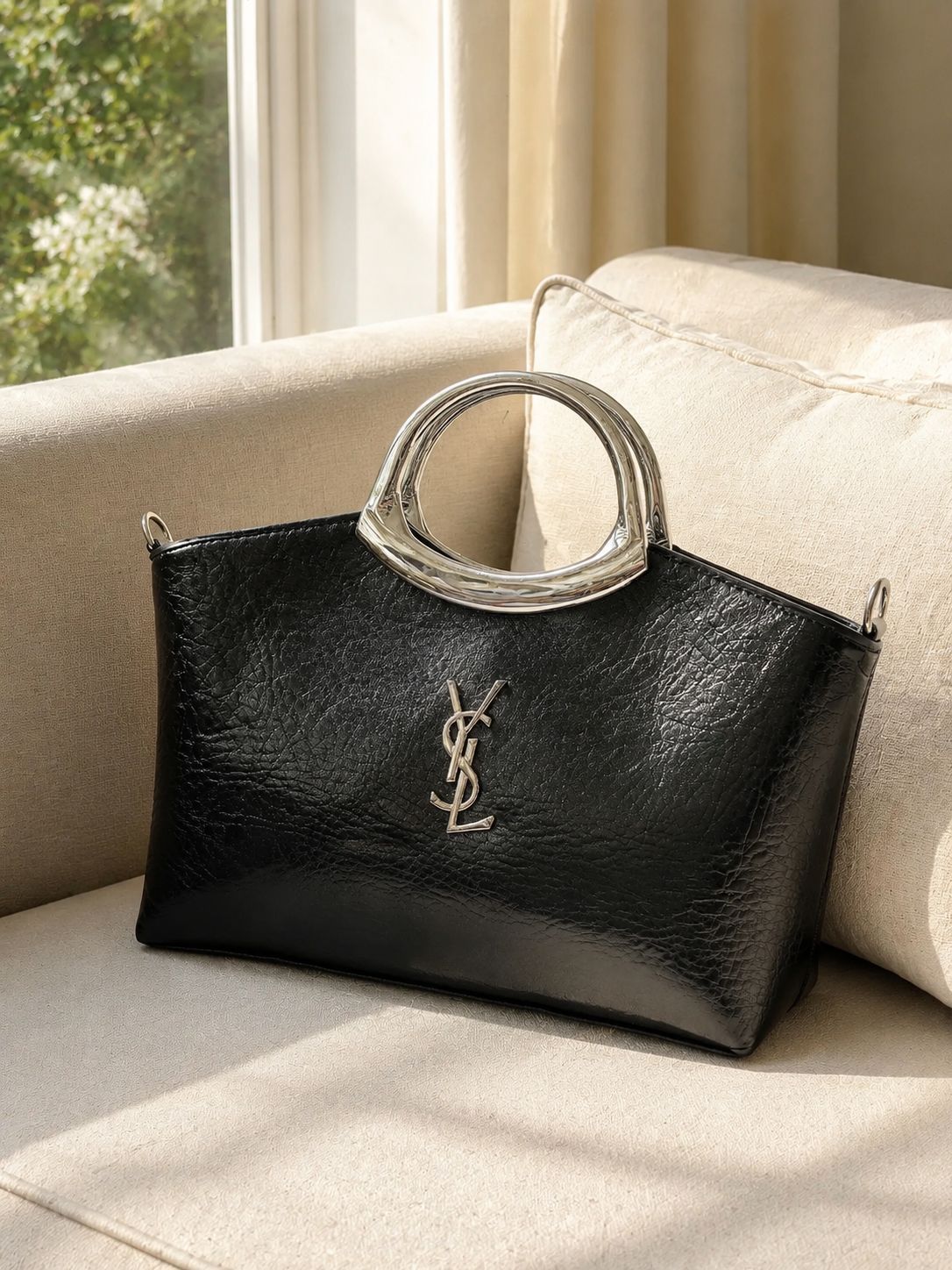 کیف مجلسی زنانه مشکی YSL کد N1_13