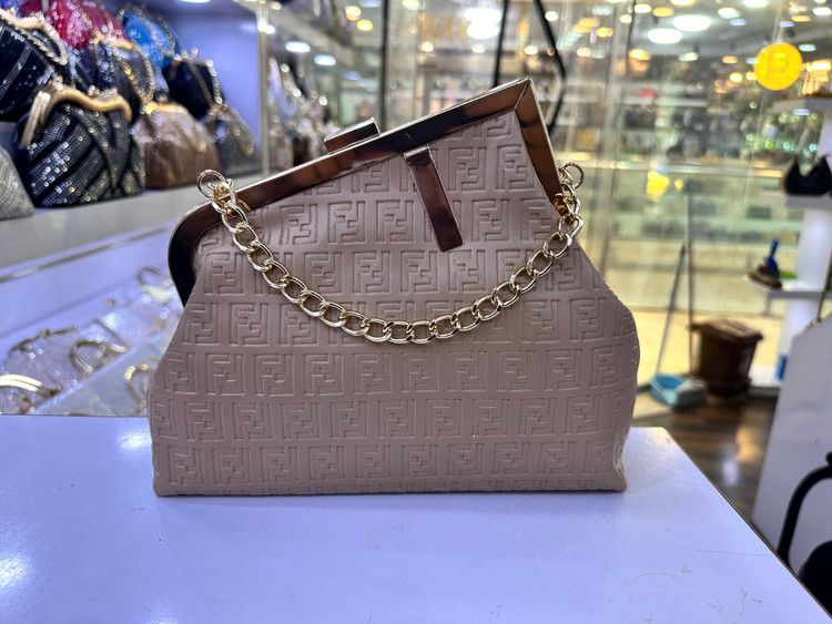 کیف مجلسی زنانه چرم فندی کد Y1_416